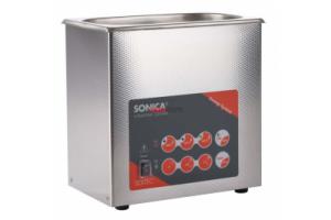 SONICA 2200ETH S3 - ультразвуковая мойка с подогревом и краном для слива жидкости, 3 л