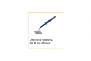 Электрод-пластина прямой антипригар 8x10мм, для 4мм, L=65мм